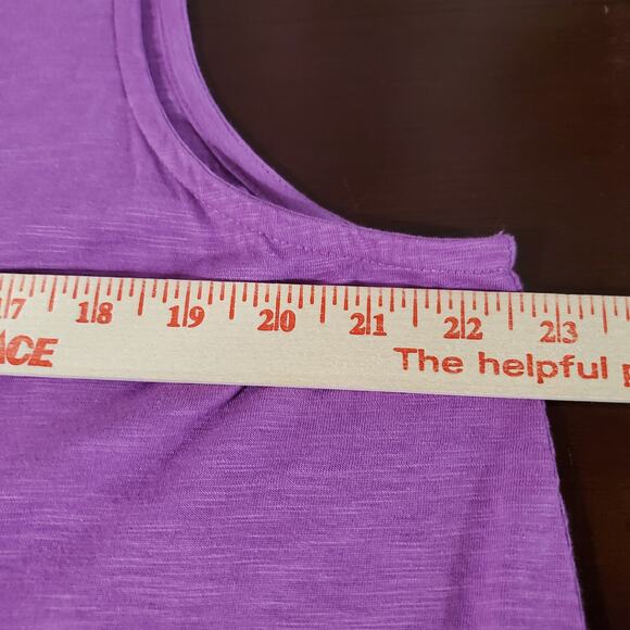 J Jill Womens Rib Trim Henley Tank Top Size XL Pink Soft Cotton Tencel Modal - Picture 9 of 10